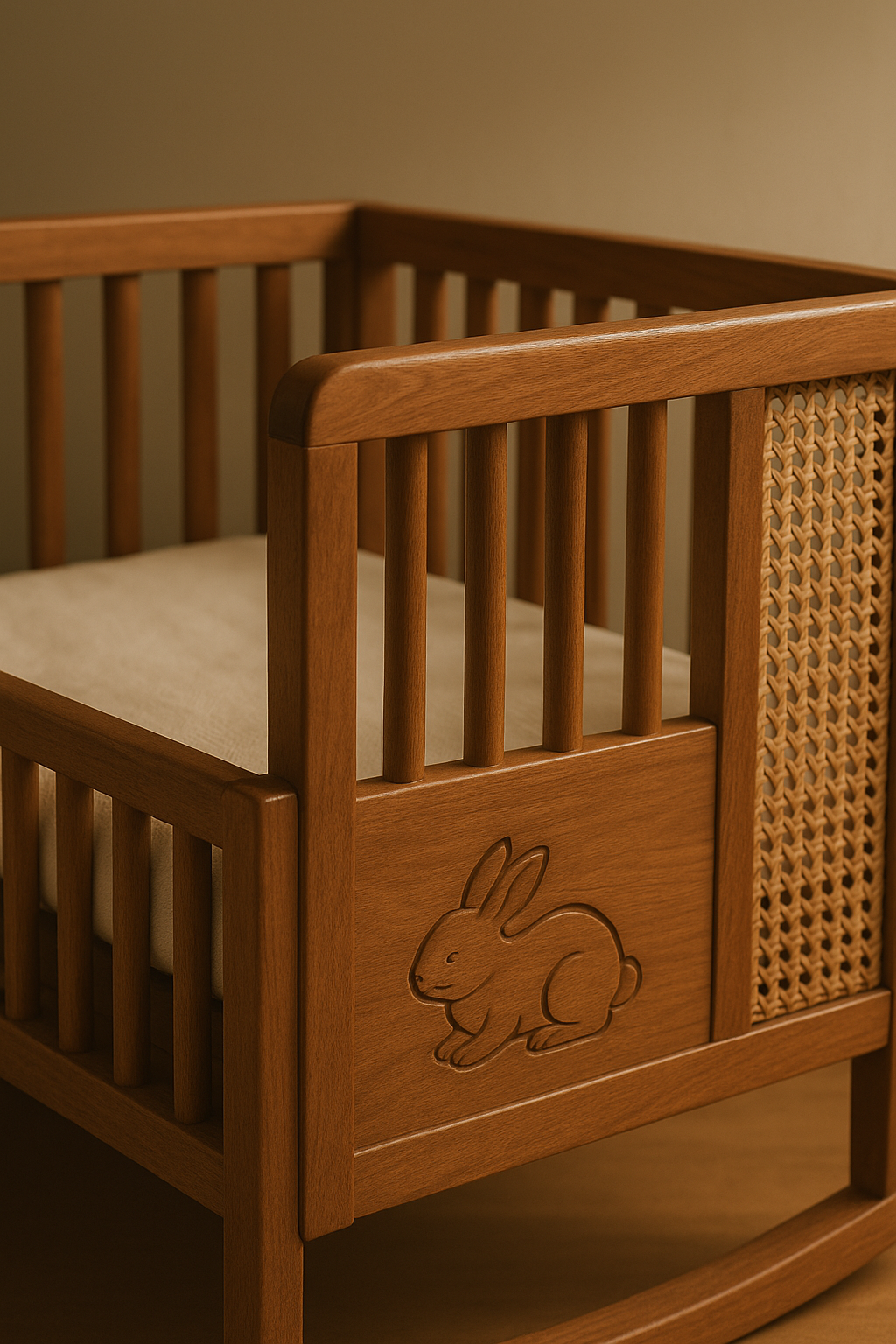 Tempat Tidur Bayi Ukir Kelinci